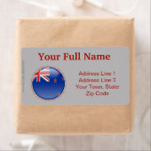 Nieuw-Zeelandse bubbelvlag Etiket (Insitu)