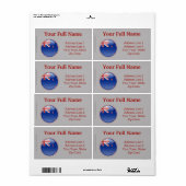 Nieuw-Zeelandse bubbelvlag Etiket (Full Sheet)