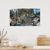 Nieuw-Zeelandse collage Poster (Keuken)