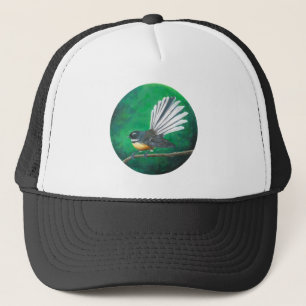 Nieuw-Zeelandse fantail bird (piwakawaka) Trucker Pet