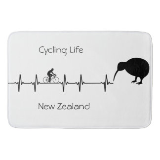 Nieuw-Zeelandse Fiets Hartslag Kiwi Bike Cadeau Badmat
