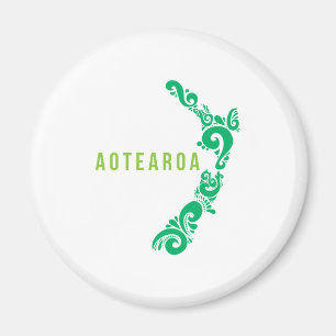 Nieuw-Zeelandse Kaart Aotearoa New Zealander Gift  Magneet