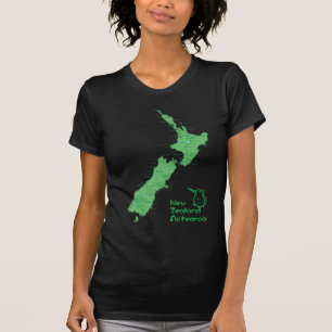 Nieuw-Zeelandse kaart T-shirt
