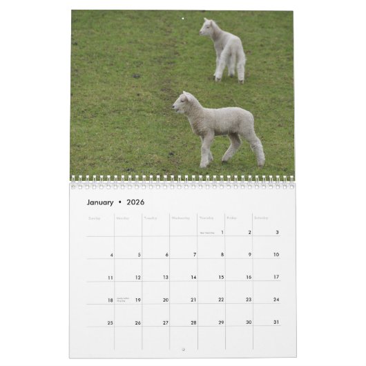 Nieuw-Zeelandse kalender 2015 (Jan 2026)