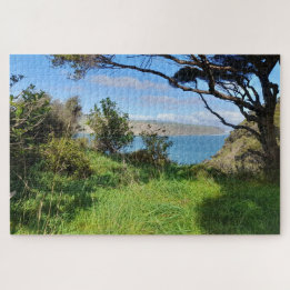 Nieuw-Zeelandse kustlijn Auckland Omanawanui Track Legpuzzel