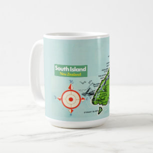 Nieuw-Zeelandse landkaart mok