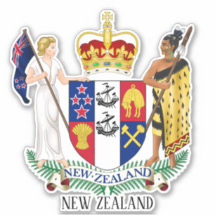Nieuw-Zeelandse nationale wapenschild patriottisch Sticker