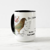 Nieuw-Zeelandse Native Bird Coffee Mok (Voorkant links)