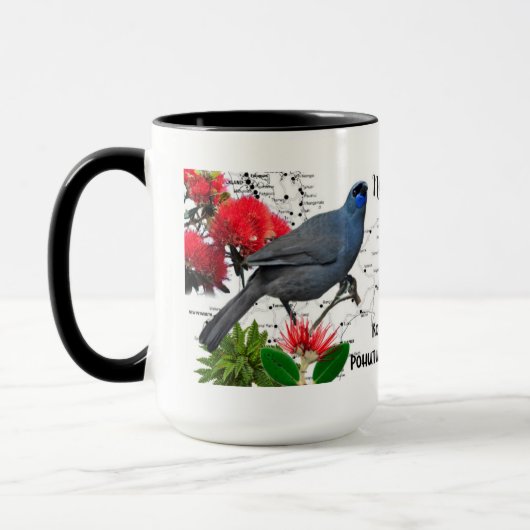 Nieuw-Zeelandse Native Bird Coffee Mok (Links)
