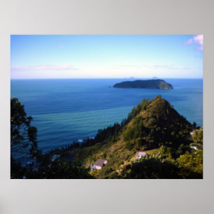 Nieuw-Zeelandse Posters Top van Mt Paku Tairua