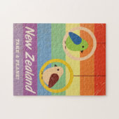 Nieuw-Zeelandse  regenboogreisposter Legpuzzel (Horizontaal)