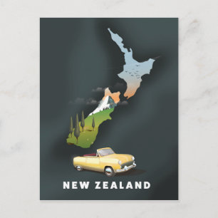 Nieuw-Zeelandse reisposter Briefkaart