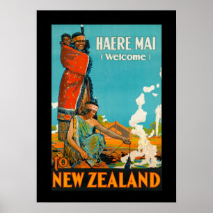 Nieuw-Zeelandse reisposter Poster