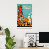 Nieuw-Zeelandse reisposter Poster (Thuiskantoor)