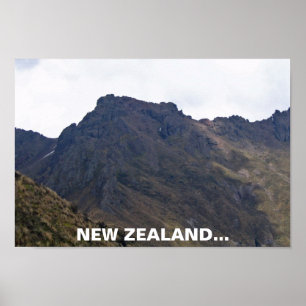 Nieuw-Zeelandse Rocks - Vlieging van het Poster va