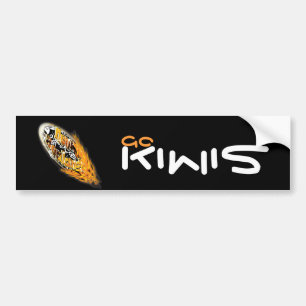 Nieuw-Zeelandse rugby-aanhangers "Kiwis" stickers