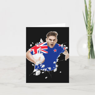 Nieuw-Zeelandse Rugby Jersey 2021 Nieuw-Zeelandse Kaart