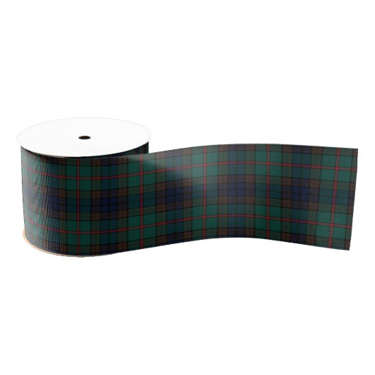 Nieuw-Zeelandse Tartan Plaid Pattern Grosgrain Lint (Spoel)