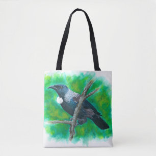Nieuw-Zeelandse Tui - Schilderen in acryl Draagtas