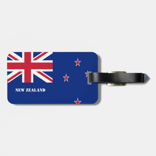 Nieuw-Zeelandse vlag Bagagelabel (Achterkant horizontaal)