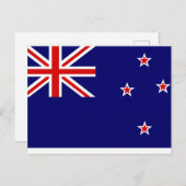 Nieuw-Zeelandse vlag Briefkaart (Voorkant / Achterkant)