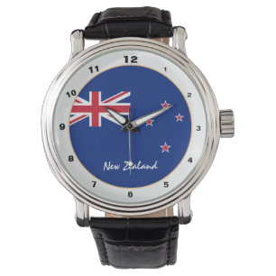 Nieuw-Zeelandse vlag en mode/ontwerp van trendy Horloge
