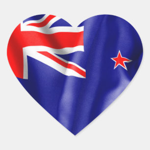 Nieuw-Zeelandse vlag Hart Sticker