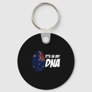 Nieuw-Zeelandse Vlag Kiwi Vingerafdruk Cadeau Nieu Sleutelhanger
