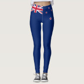 Nieuw-Zeelandse vlag (NZ) Leggings (Voorkant)