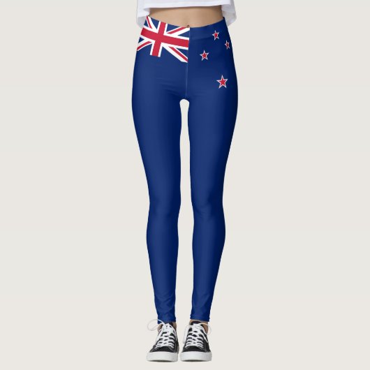 Nieuw-Zeelandse vlag (NZ) Leggings (Voorkant)