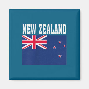Nieuw-Zeelandse vlag patriottische nationale worte Magneet