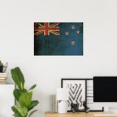 -Nieuw-Zeelandse vlag Poster (Thuiskantoor)