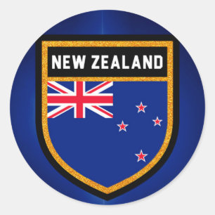 Nieuw-Zeelandse vlag Ronde Sticker