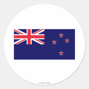 Nieuw-Zeelandse vlag Ronde Sticker