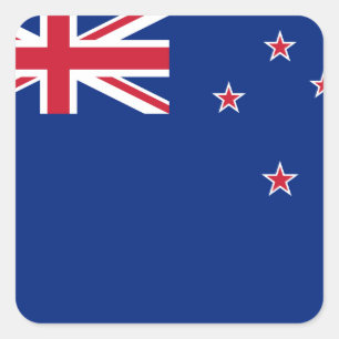 Nieuw-Zeelandse vlag Vierkante Sticker