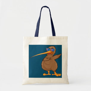 Nieuw-Zeelandse vogellover Dabbing Kiwi Bird Da Da Tote Bag
