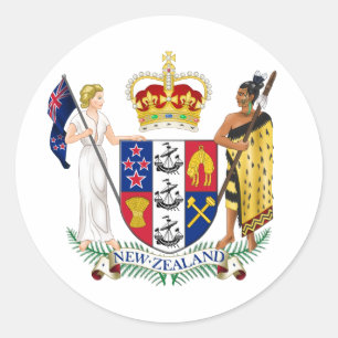 Nieuw-Zeelandse wapenstilstand Ronde Sticker