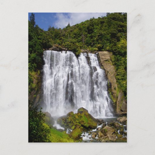 Nieuw-Zeelandse waterval Briefkaart (Voorkant)