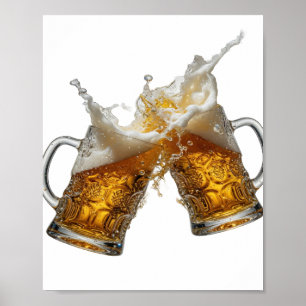 Nieuw Zilver PROOST OP GOEDE GEZONDHEID Poster