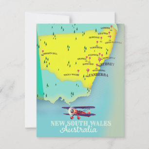 Nieuw Zuid-Wales Australië kaart
