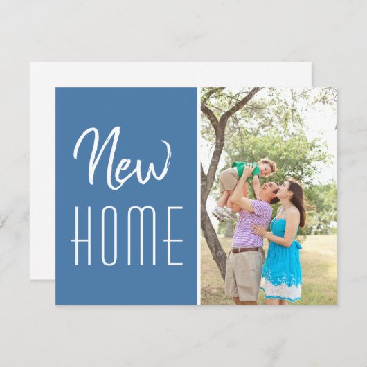 Nieuwe aangepaste thuisfoto-wijziging van adres aankondiging (Voorkant / Achterkant)