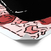 Nieuwe Abstracte kaart van Orleans Poster (Hoek)