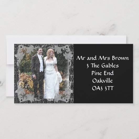 Nieuwe adresfotokaart aankondiging (Voorkant)