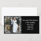 Nieuwe adresfotokaart aankondiging (Voorkant / Achterkant)