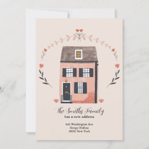 Nieuwe adreskaart feestdagenkaart