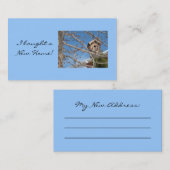 Nieuwe adreskaart visitekaartje (Voorkant / Achterkant)