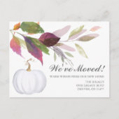 Nieuwe adreswijziging van kennisgeving adreswijzig briefkaart (Voorkant)