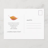 Nieuwe adreswijziging van kennisgeving adreswijzig briefkaart (Achterkant)