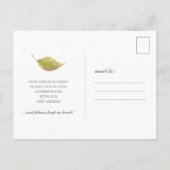 Nieuwe adreswijziging van kennisgeving adreswijzig briefkaart (Achterkant)