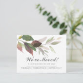 Nieuwe adreswijziging van kennisgeving adreswijzig briefkaart (Staand voorkant)